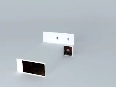 Silent Hill Abandoned corridor Door Segment 3D model