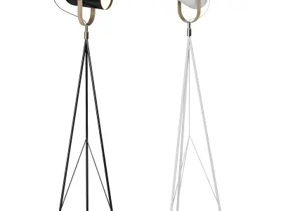 Carronade High Floor Lamp 3D model