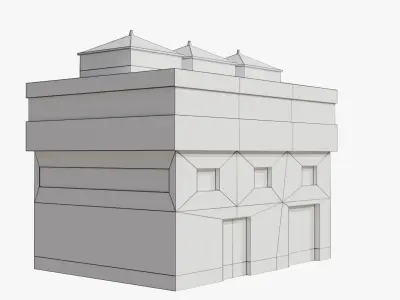 Warehouse 3 Low-poly 3D model purchase
