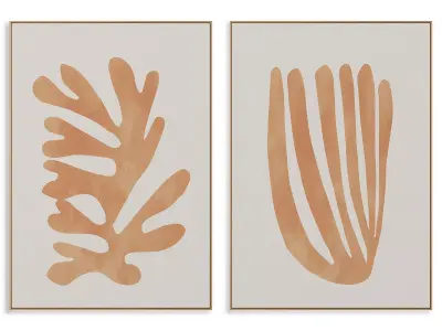 Abstract Painting Frame set 3D model 396