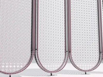 Rattan partition 3D model