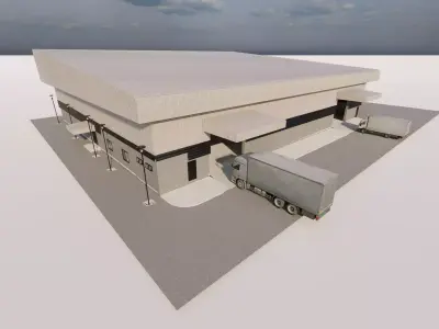 Warehouse-Warehouse Building 3D model