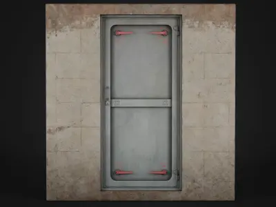 Hermetic Doors Low-poly 3D model