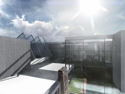 library Project on revit 3D model