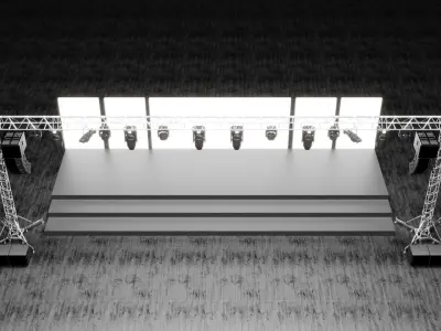 Detail Concert Stage Model 3D model