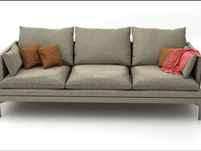 Sofa 3 lugares Free 3D model