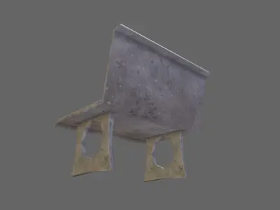 Bench 01 Low-poly 3D model purchase