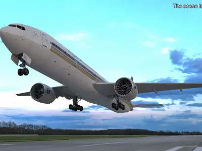  Boeing 777 Singapore Airlines Rigged 