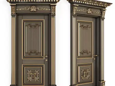 Classic door for cnc 3D model