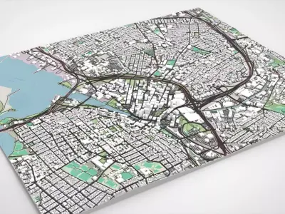 Cityscape Providence United States 3D model