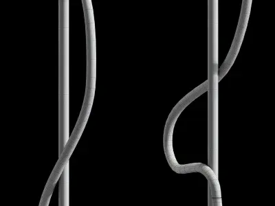 Nordic Led Floor Lamp 3D model
