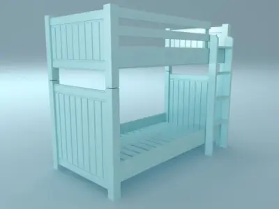 Childrens bed collection 2 3D model
