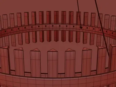 Chandelier crystal pendant light Free 3D model