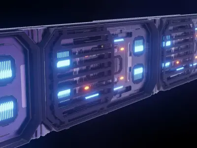 Scifi Panel 3D model