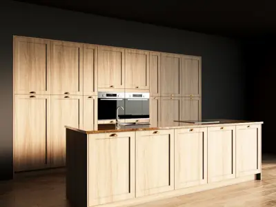 38-Kitchen2 texture 4 3D model