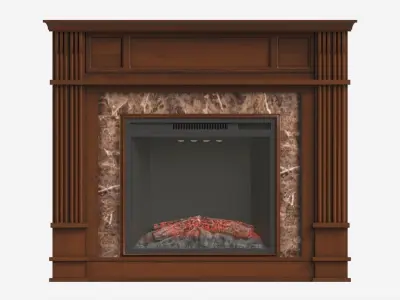 Hidden Media Shelf Fireplace Tantramar 3D model