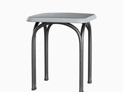 Steel Stool 06 3D model