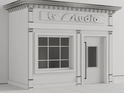 Children playhouse Tv studio for kids 3D model