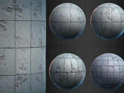 Concrete Wall - VOL 02 - Maps - Sbsar Texture
