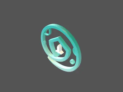 SafeMoon Coin v1 001 Low-poly 3D model