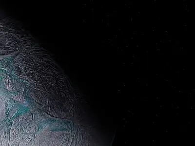 Photorealistic Enceladus Moon 16k Textures 3D model