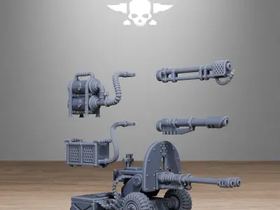 GrimGuard Battle Weapons 2 3D print model