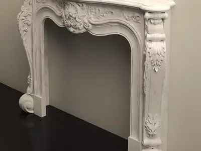  Classic Fireplace - High Quality 3D Model 03 3D model