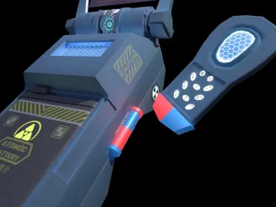 Sci-fi Smartphone- Stylized Low-poly 3D model