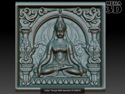 Indian Temple Wall basrelief Pack 240619