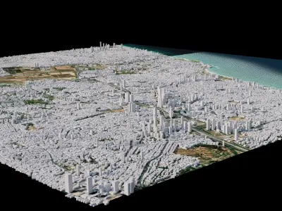 Tel Aviv Yafo - Israel 3D model