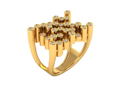   Women Ring Render 3dm STL MTL SLC JCD OBJ FBX Details 3D print model