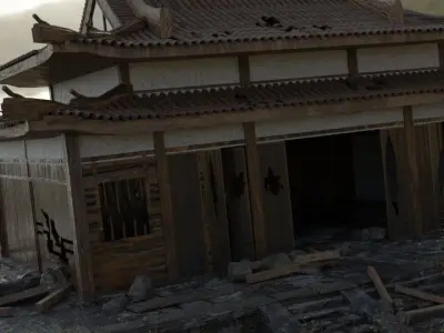 Ancient Temple Ruins 3D model