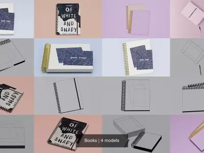 Books 3D Model Pack