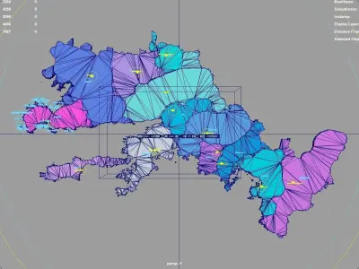 Mugla  Aegean Region  Turkey map region geography political 3D model