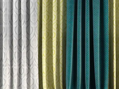 Curtain Set 53 3D model