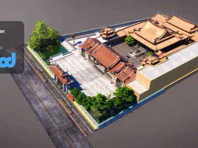 Lungshan Temple 3D model