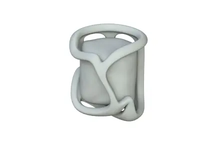 SciFi Shape Object Low Poly Low-poly 3D model 29