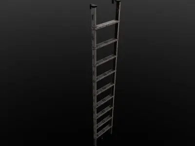 Metal Ladder 3D Model Low-poly 3D model