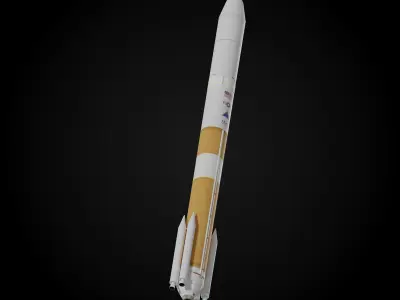 Delta IV Rocket 3D model