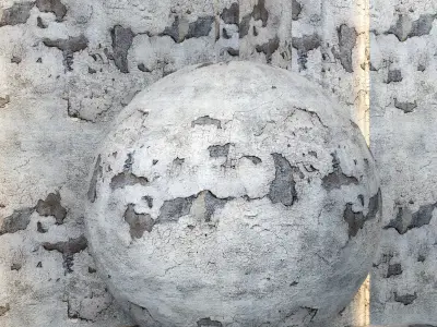 4K Concrete Wall and Floor Textures  - PBR - Damaged Urban Style Texture