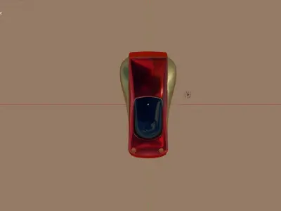 Flying Vehicle - Rigged Low-poly 3D model