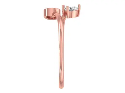 Women Light Weight Band Ring 3D print model 8