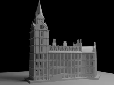 Building-5 big ben 3D model
