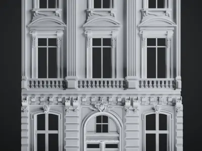 PARIS - Parisian Facade - Architecture 3D model