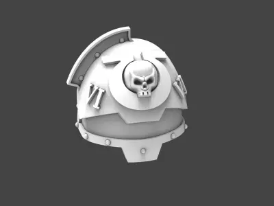 Ultramarine Reinforced Shoulderpads 3D print model