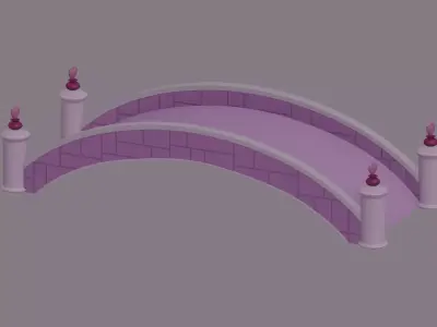 Toon Bridge 3D model