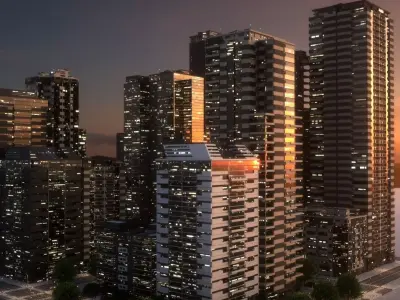 City Block Type B17 3D model