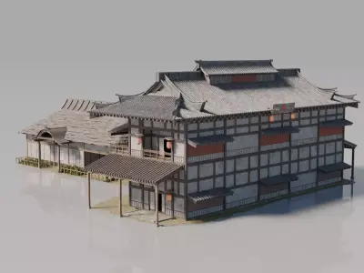 Traditional Japanese House 1 3D model