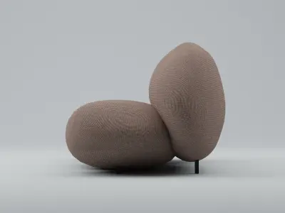 Couch Low-poly 3D model