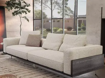 Industrial Living Interior scene 3D model